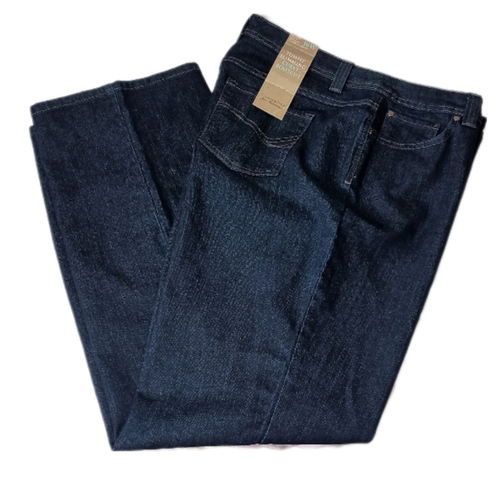 Charter Club Women's Boot Cut Jeans - Dark Blue